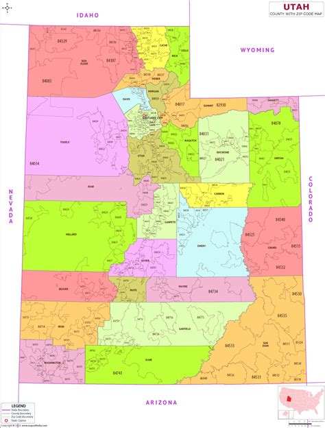 utah zip codes by county.